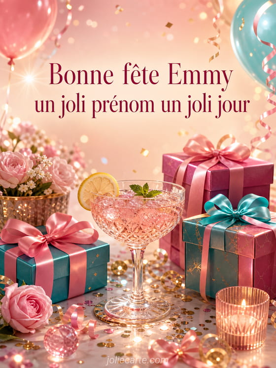 Carte bonne fête Emmy