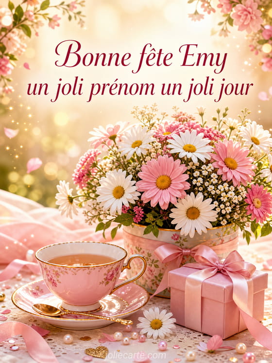Carte bonne fĂȘte Emy