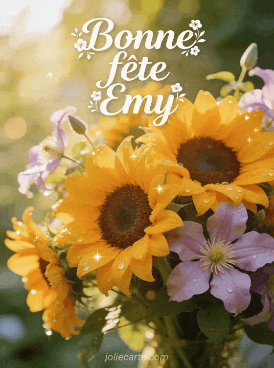 Bonne fête Emy - Bonne fete emy fleurs