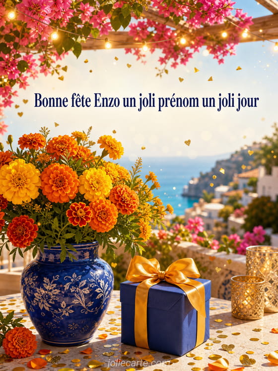 Carte bonne fĂȘte Enzo