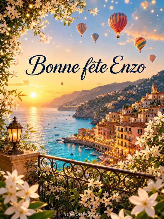 Carte bonne fĂȘte Enzo