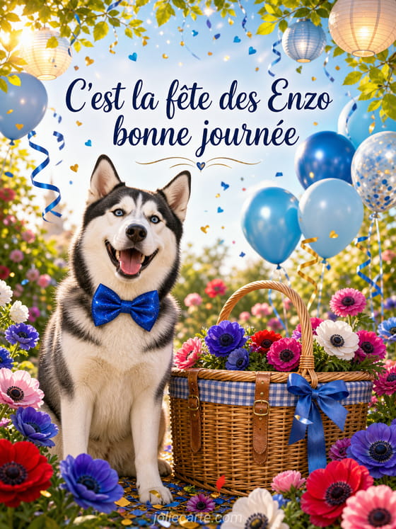 Carte bonne fĂȘte Enzo