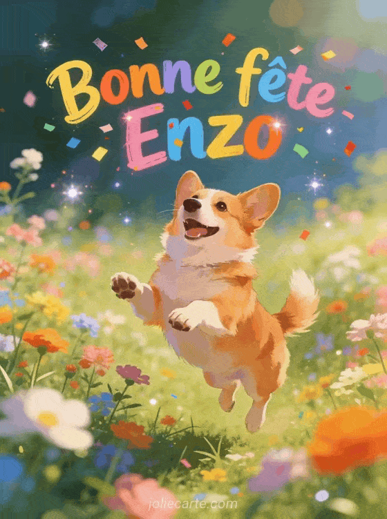 Bonne fête Enzo - Enzo gif bonne fete gratuit