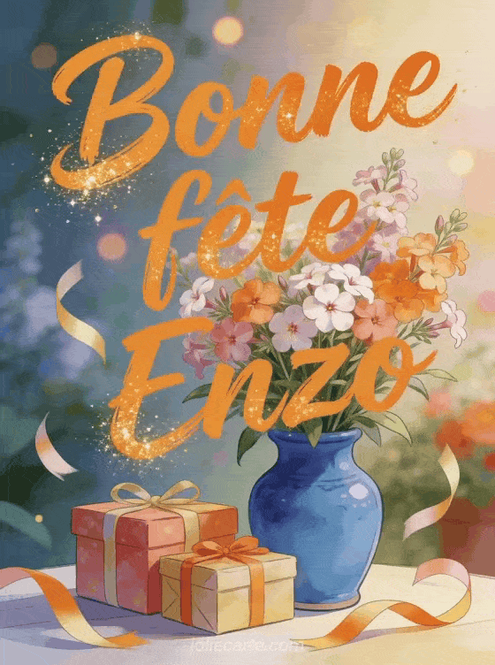 Bonne fête Enzo - Bonne fete enzo fleurs