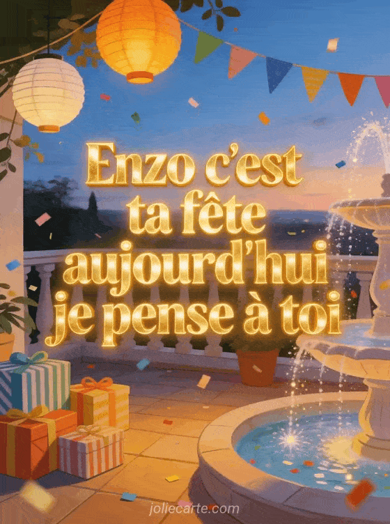 Bonne fête Enzo - Bonne fete enzo souhaiter