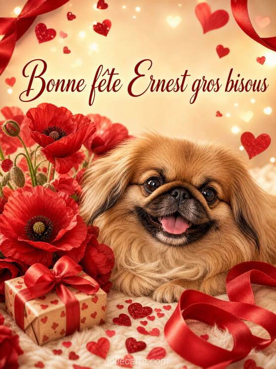 Carte bonne fête Ernest