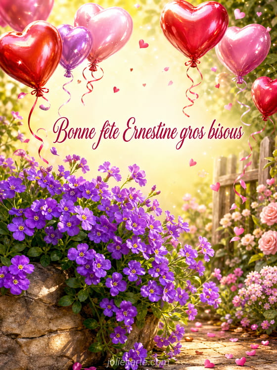 Carte bonne fête Ernestine