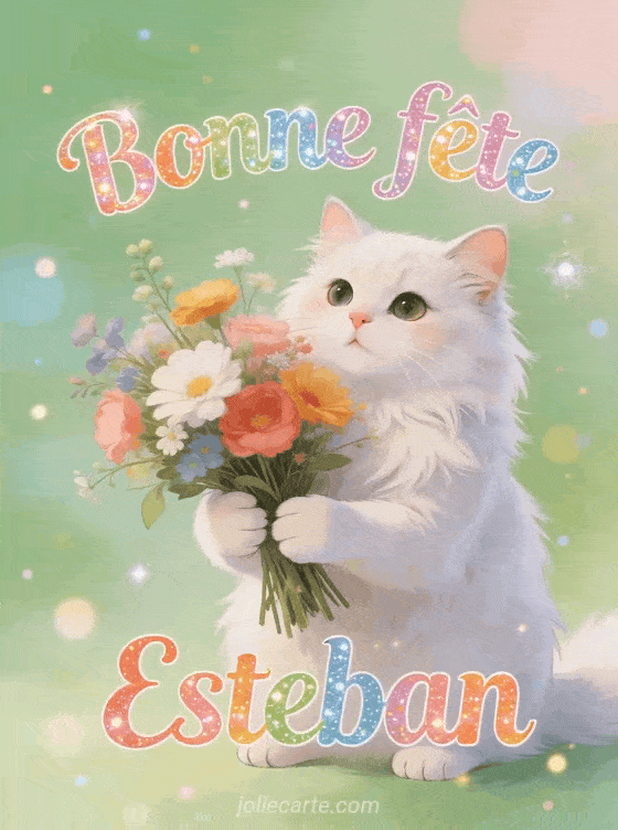 Bonne fête Esteban - Esteban gif bonne fete