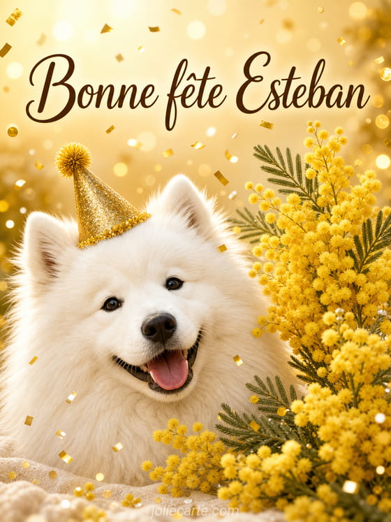 Carte bonne fĂȘte Esteban