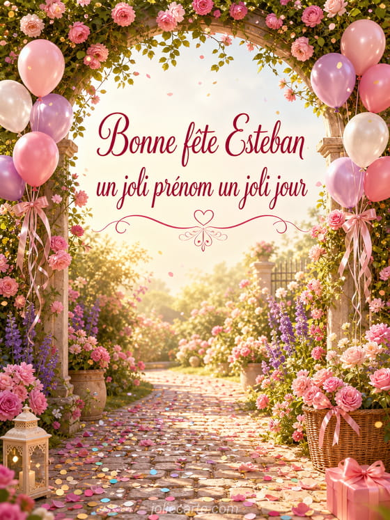 Carte bonne fĂȘte Esteban