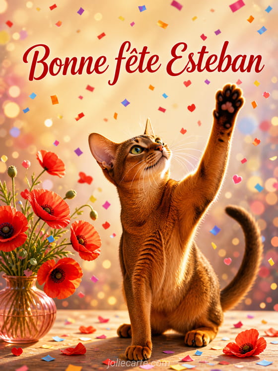 Carte bonne fĂȘte Esteban