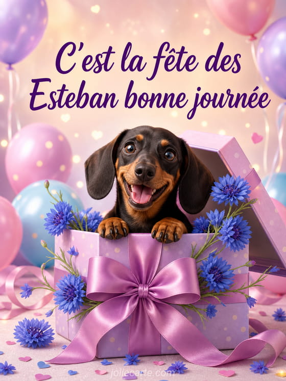 Carte bonne fĂȘte Esteban