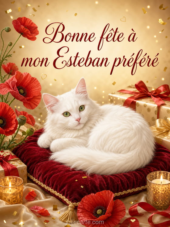 Carte bonne fĂȘte Esteban