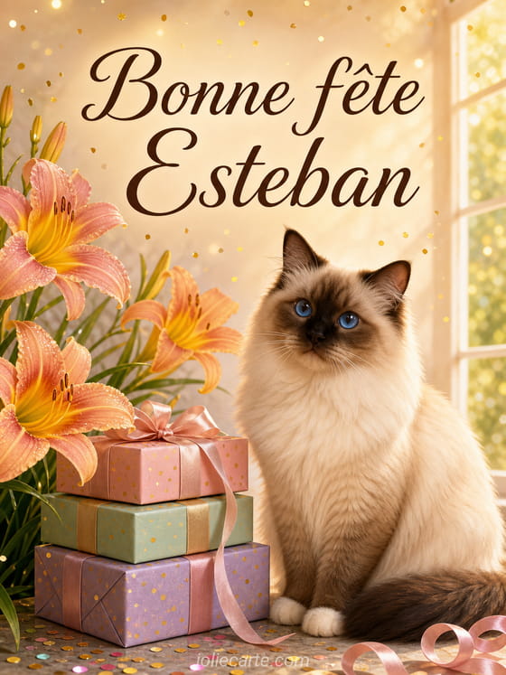 Carte bonne fĂȘte Esteban