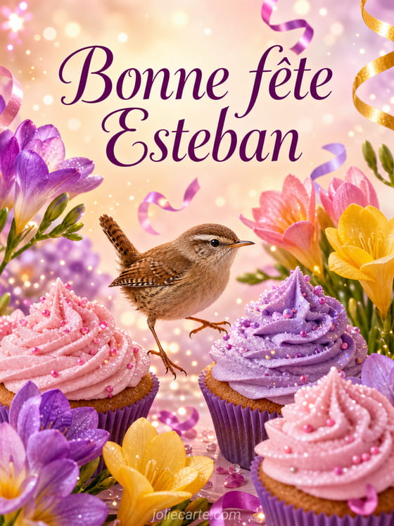 Carte bonne fĂȘte Esteban