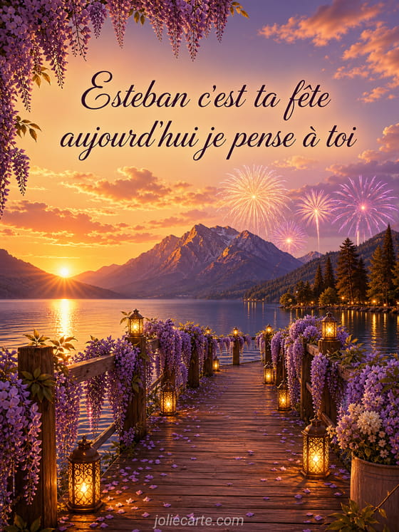 Carte bonne fĂȘte Esteban