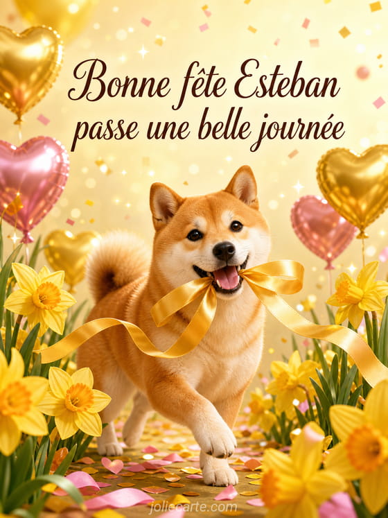 Carte bonne fĂȘte Esteban