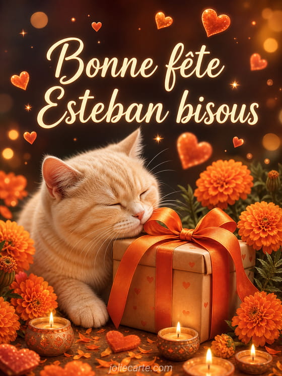 Carte bonne fĂȘte Esteban