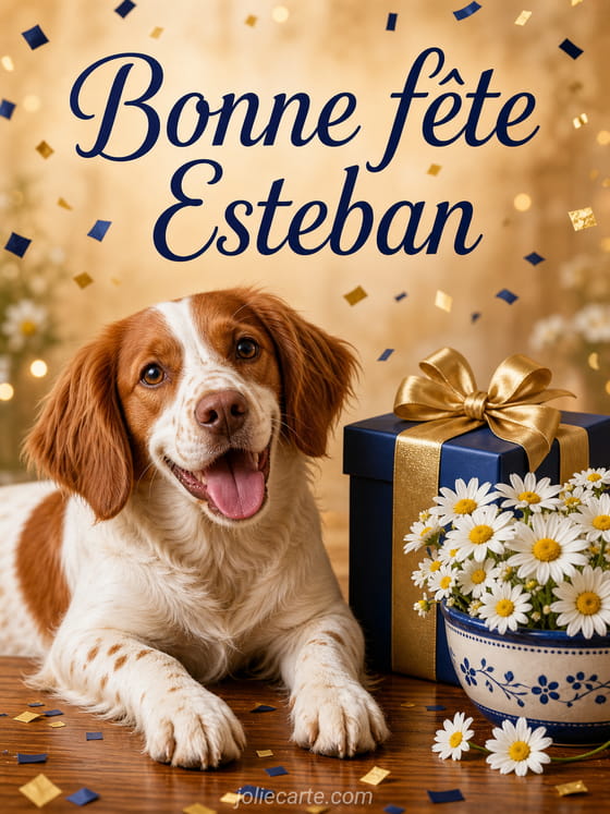 Carte bonne fĂȘte Esteban