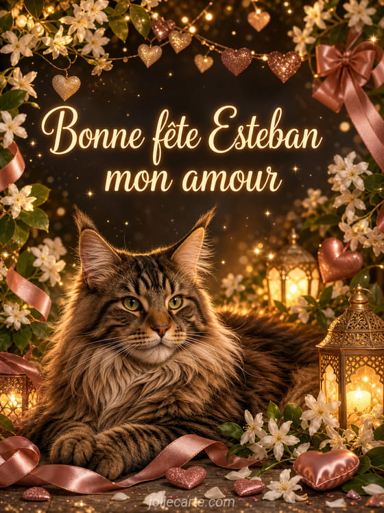 Carte bonne fĂȘte Esteban