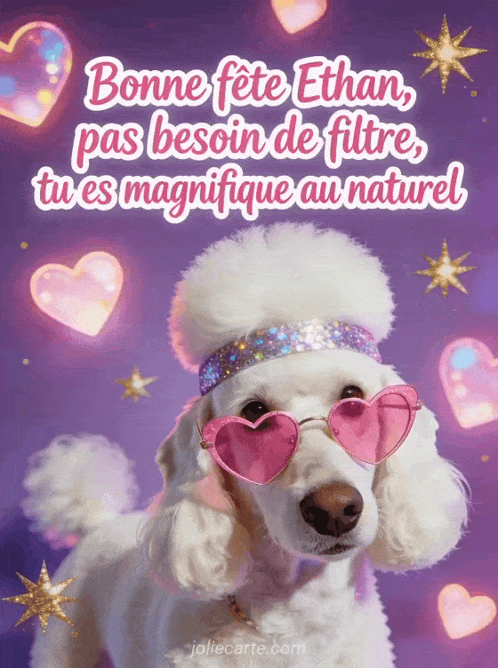Carte bonne fête Ethan animée