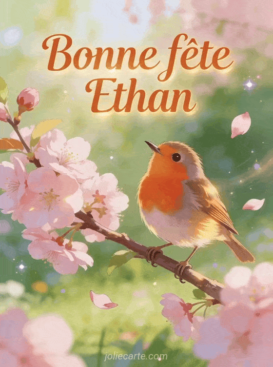 Carte bonne fête Ethan animée