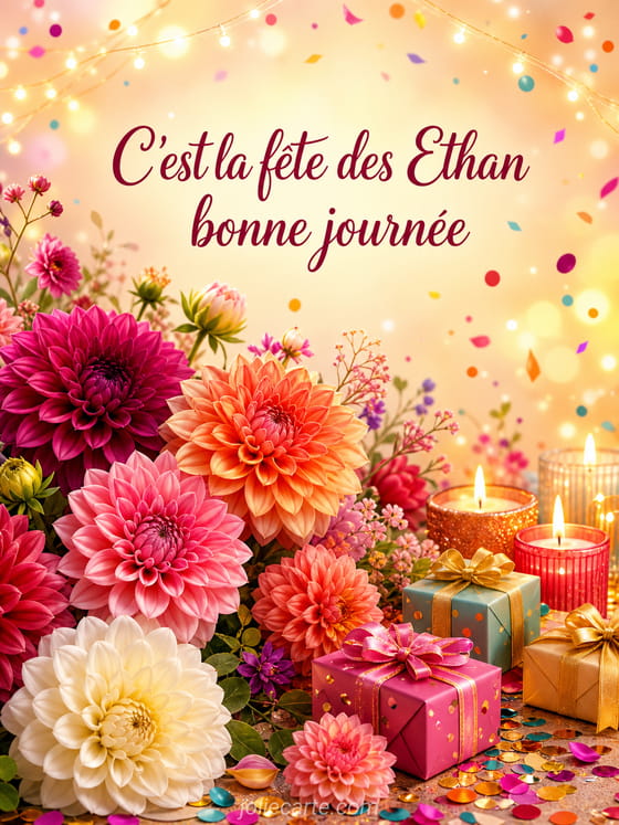 Carte bonne fête Ethan