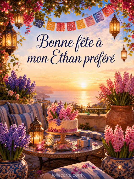 Carte bonne fête Ethan