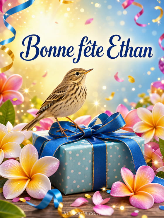 Carte bonne fête Ethan