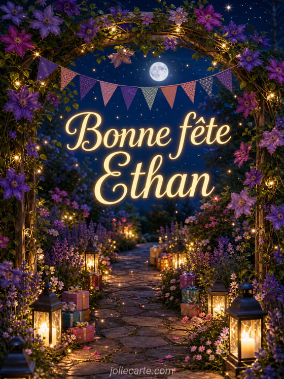 Carte bonne fête Ethan