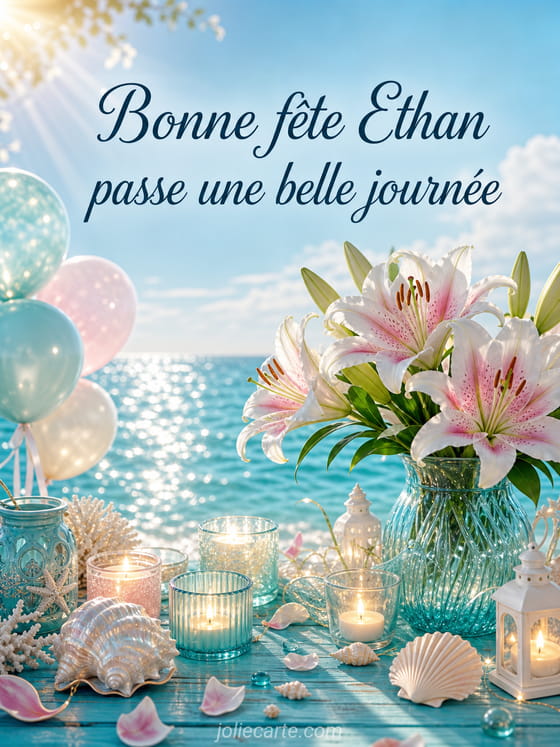 Carte bonne fête Ethan