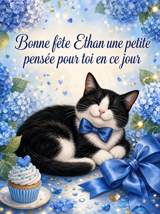 Carte bonne fête Ethan