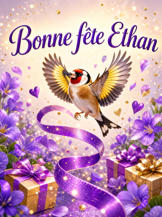 Carte bonne fête Ethan