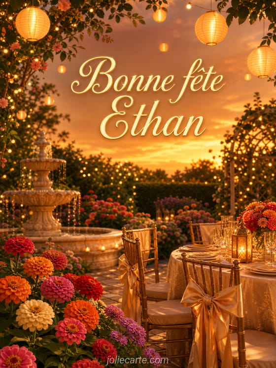 Carte bonne fête Ethan