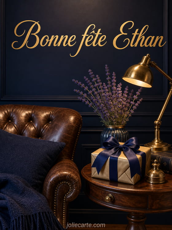 Carte bonne fête Ethan
