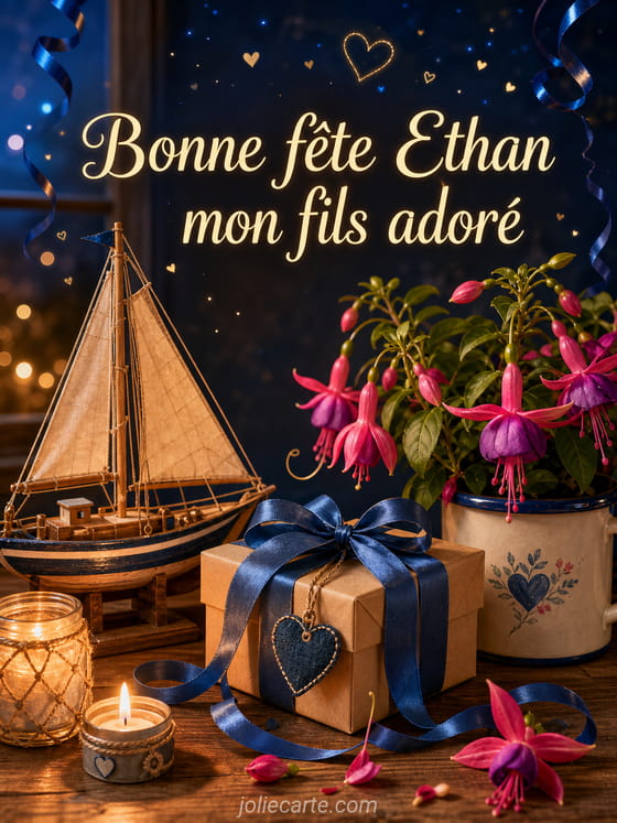 Carte bonne fête Ethan