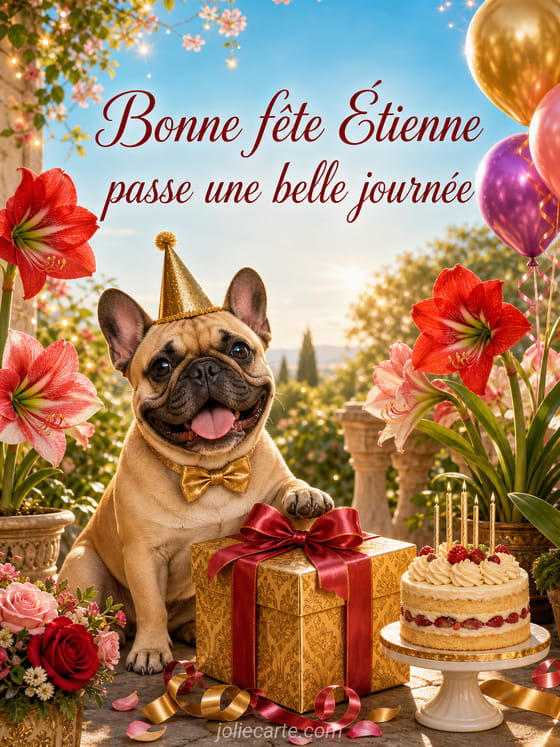 Carte bonne fĂȘte Ătienne
