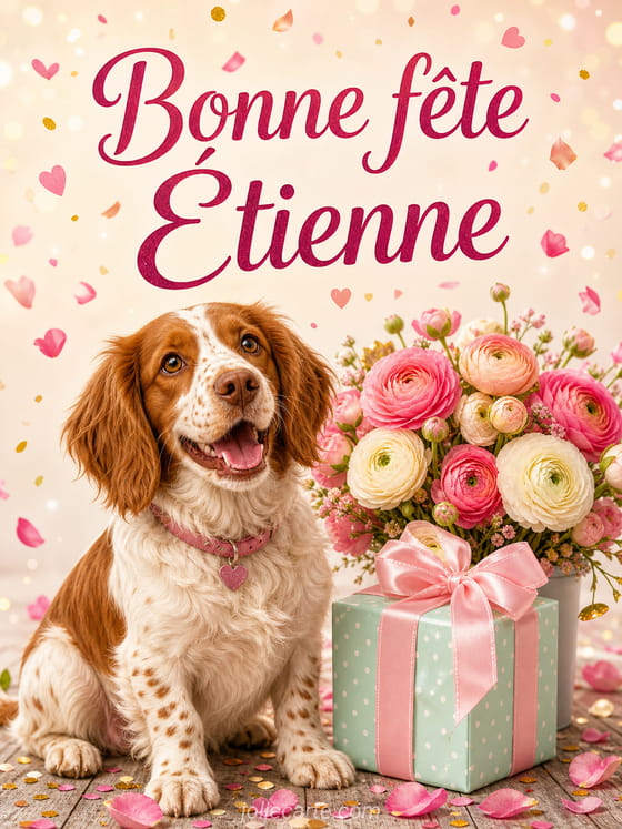 Carte bonne fĂȘte Ătienne