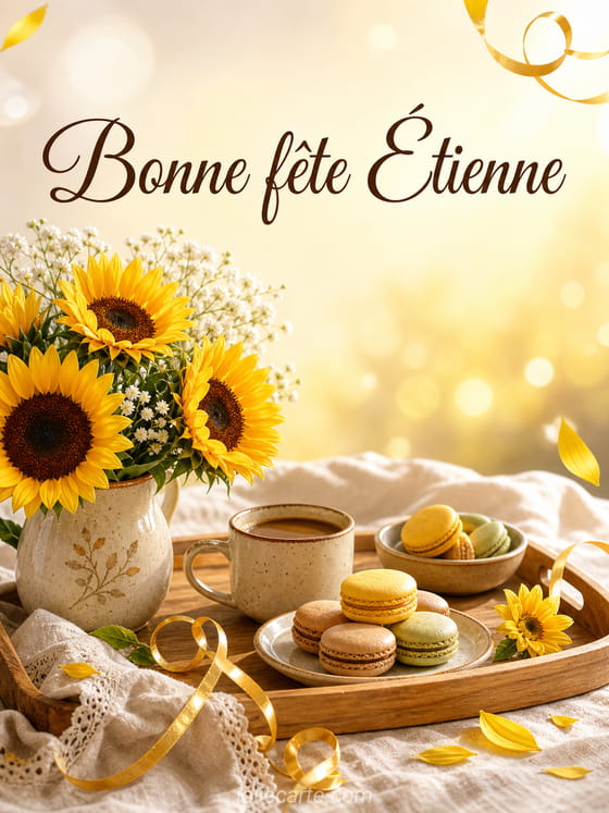 Carte bonne fĂȘte Ătienne