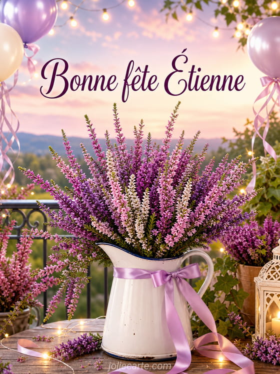 Carte bonne fĂȘte Ătienne