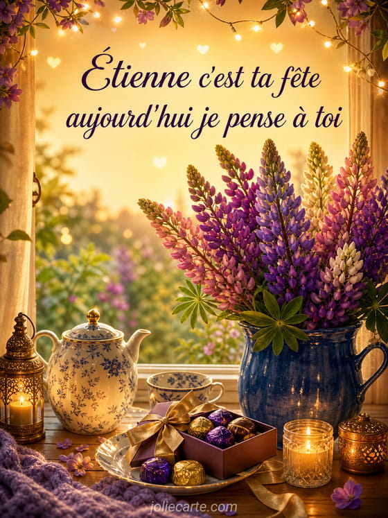 Carte bonne fĂȘte Ătienne