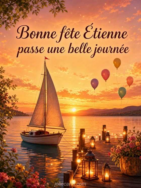 Carte bonne fĂȘte Ătienne