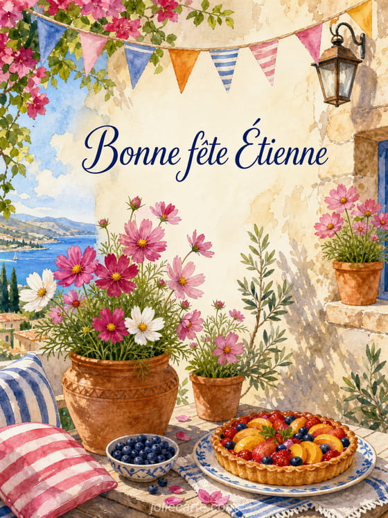 Carte bonne fĂȘte Ătienne
