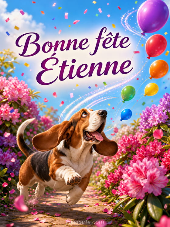 Carte bonne fĂȘte Ătienne
