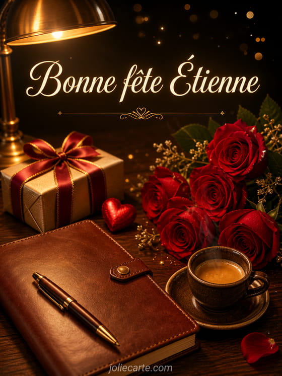 Carte bonne fĂȘte Ătienne