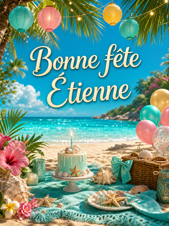 Carte bonne fĂȘte Ătienne