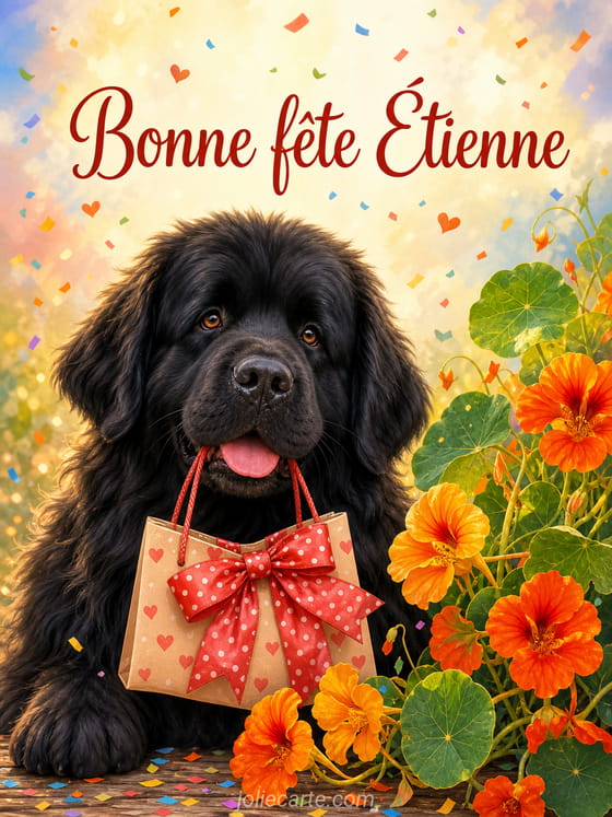 Carte bonne fĂȘte Ătienne