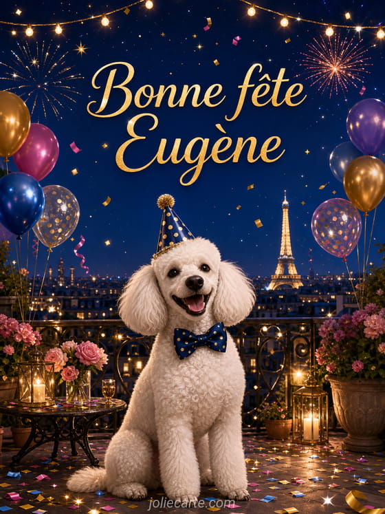 Carte bonne fête Eugène