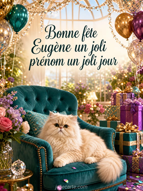 Carte bonne fête Eugène