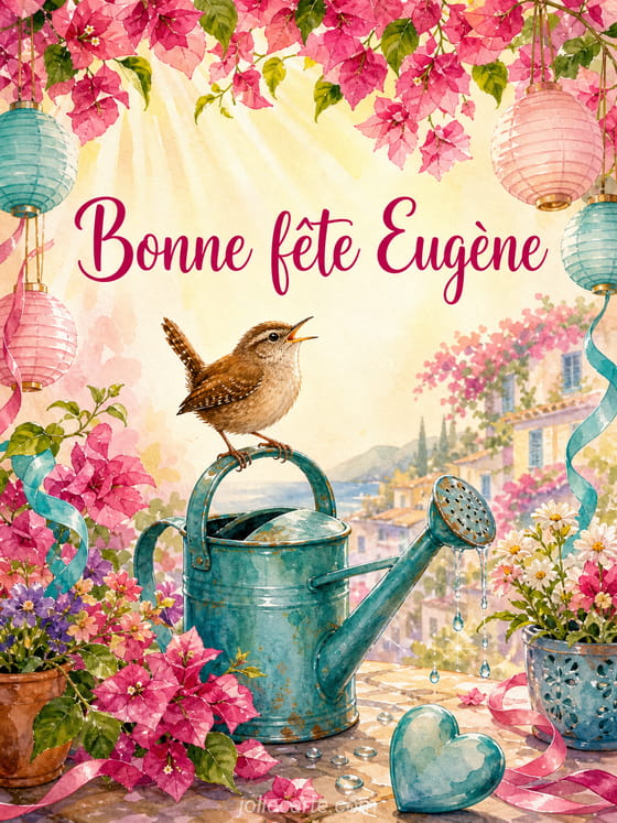 Carte bonne fête Eugène
